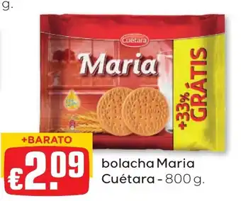 Bolama bolacha maria cuétara promoção