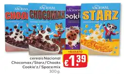 Bolama cereais Nacional Chocomax/Starz/Chooks Cookie'z/ Space mix promoção