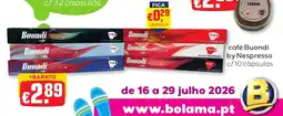 Bolama café Buondi by Nespresso promoção
