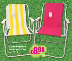 Bolama Cadeira praia cores sortidas promoção
