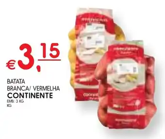 Batata branca/ vermelha continente
