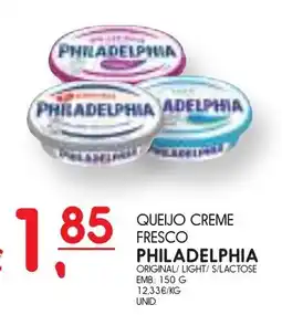 Meu Super queijo creme fresco philadelphia promoção