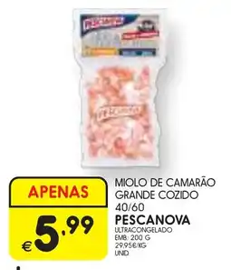 Meu Super miolo de camarão grande cozido pescanova promoção