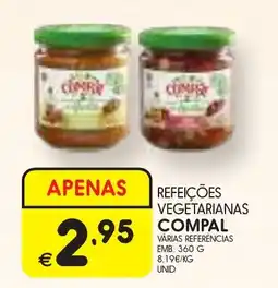 Meu Super Refeições vegetarianas compal promoção