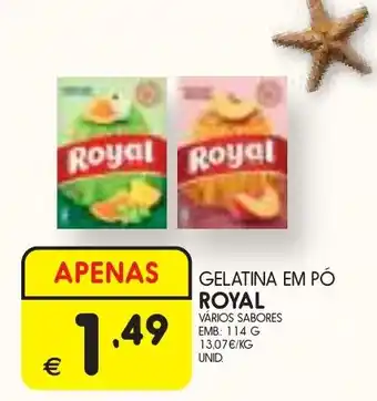 Gelatina em pó royal