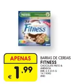 Meu Super Barras de cereais fitness chocolate preto & amendoa promoção