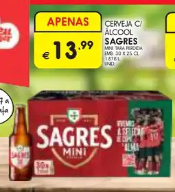 Meu Super Cerveja c/ álcool sagres mini promoção