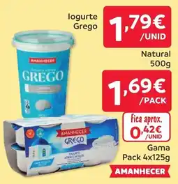 Amanhecer Iogurte Grego promoção
