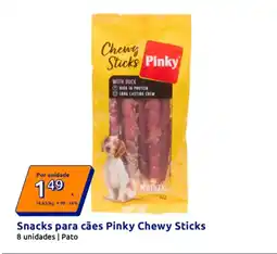 Action Snacks para cães Pinky Chewy Sticks promoção