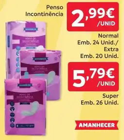 Amanhecer Penso Incontinência Amanhecer promoção