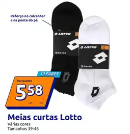 Action Meias curtas Lotto promoção