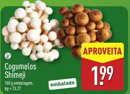 ALDI Cogumelos Shimeji promoção
