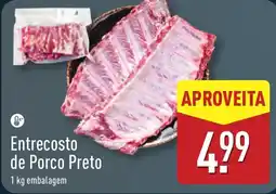 ALDI Entrecosto de Porco Preto promoção
