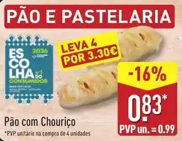 ALDI Pão com Chouriço promoção