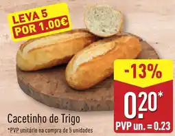 ALDI Cacetinho de Trigo promoção