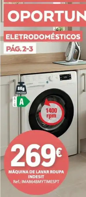 Máquina de lavar roupa indesit