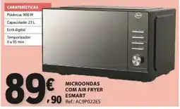 E.Leclerc Microondas com air fryer esmart promoção