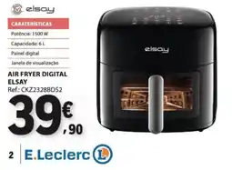 E.Leclerc Air fryer digital elsay promoção
