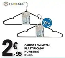 E.Leclerc cabides em metal plastificado homeside promoção