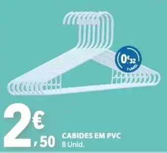Cabides em pvc