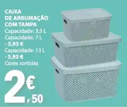 E.Leclerc Caixa de arrumação com tampa promoção