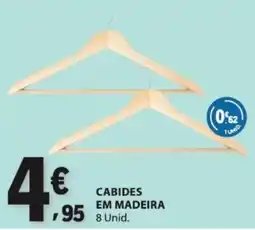 E.Leclerc Cabides em madeira promoção