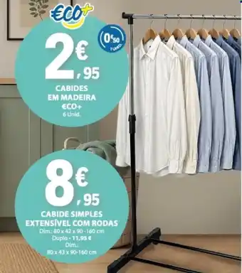 E.Leclerc Cabides em madeira eco+ promoção