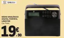 E.Leclerc Rádio Analógico Digital Portátil Linkster promoção