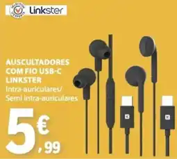 E.Leclerc Auscultadores com fio usb-c linkster promoção