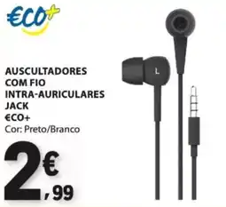 E.Leclerc Auscultadores com fio intra-auriculares jack eco+ promoção