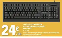 E.Leclerc teclado com leitor de cartões de cidadão coolbox promoção