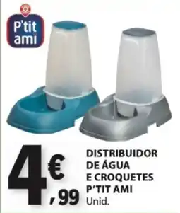 E.Leclerc Distribuidor de água e croquetes p'tit ami promoção