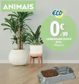 E.Leclerc Comedouro duplo eco+ pequeno promoção