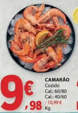 E.Leclerc Camarão cozido promoção