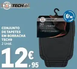 E.Leclerc Conjunto de tapetes em borracha tech9 promoção