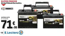 E.Leclerc Bateria auto tech9 promoção