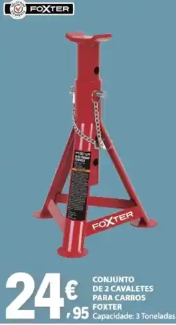 E.Leclerc conjunto de 2 cavaletes para carros foxter promoção