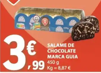 E.Leclerc salame de chocolate marca guia promoção