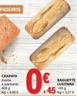 E.Leclerc chapata azeite e azeitonas promoção