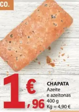 E.Leclerc Chapata azeite e azeitonas promoção