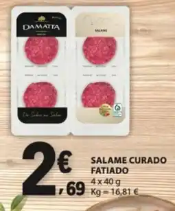 E.Leclerc Damatta salame curado fatiado promoção