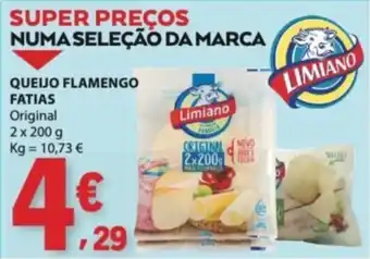 E.Leclerc Queijo flamengo fatias original limiano promoção