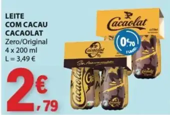 E.Leclerc Leite com cacau cacaolat promoção