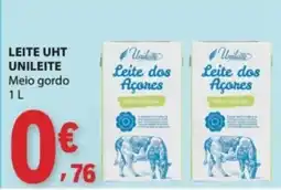 E.Leclerc Leite uht unileite meio gordo promoção