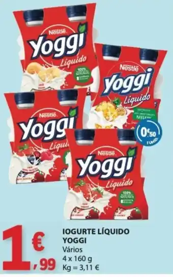 E.Leclerc Iogurte líquido yoggi promoção