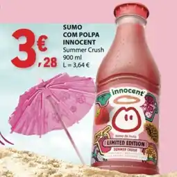 E.Leclerc Sumo com polpa innocent summer crush promoção