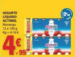 E.Leclerc Iogurte líquido actimel morango promoção