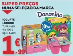 E.Leclerc Iogurte líquido danonino tutti frutti promoção