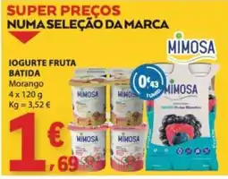 E.Leclerc Iogurte fruta batida mimosa promoção