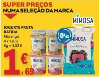 E.Leclerc Iogurte fruta batida mimosa promoção